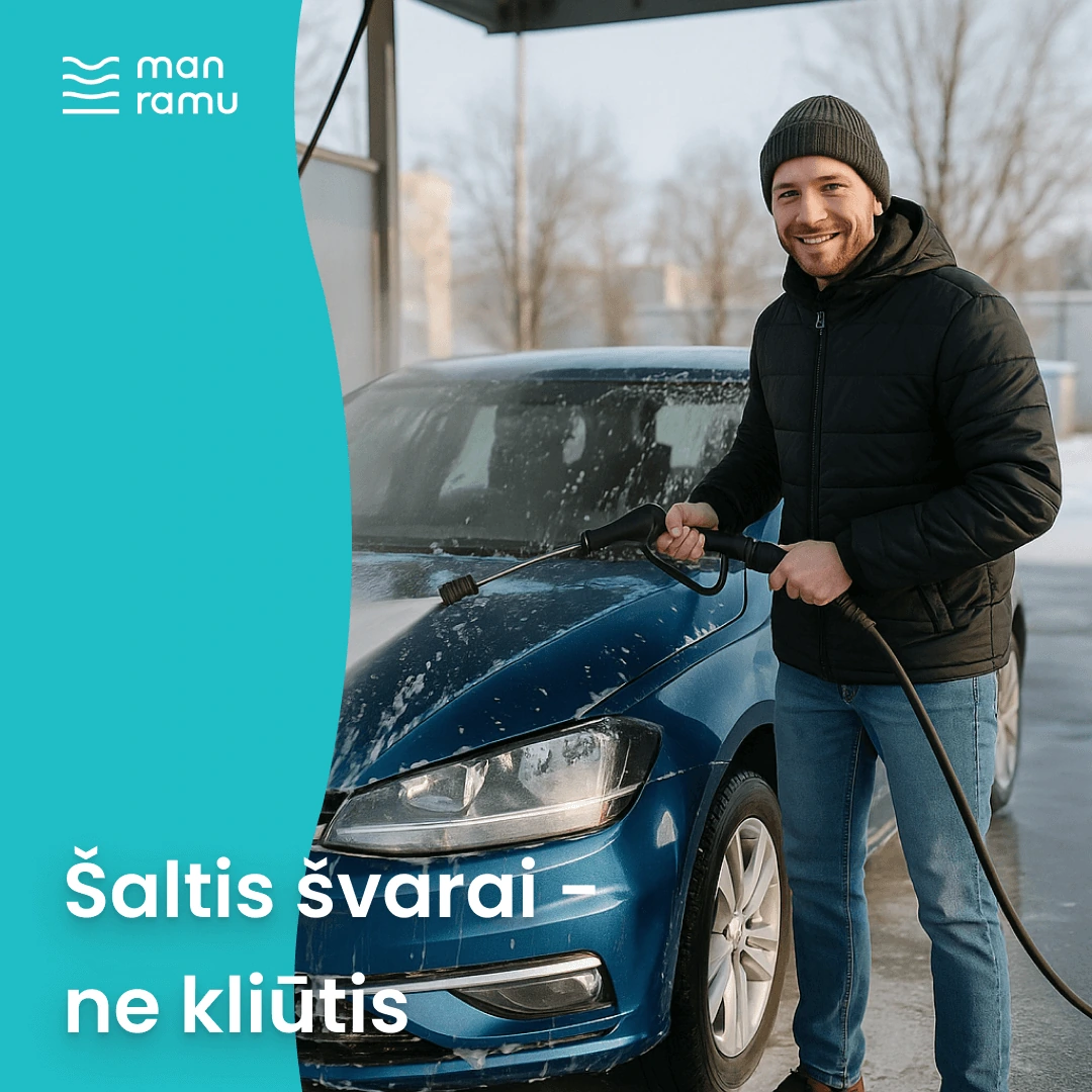 Žiemą plauti automobilį